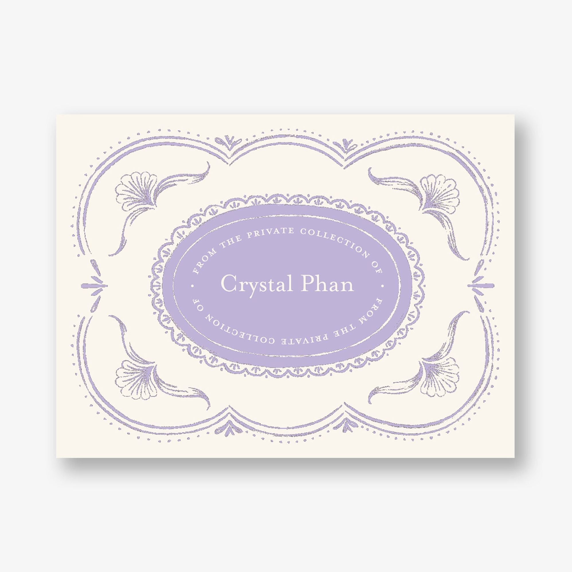 Vintage Scalloped Frame Adhesive Bookplates