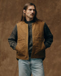 Tin Cloth Insulated Work Vest - Dark Tan