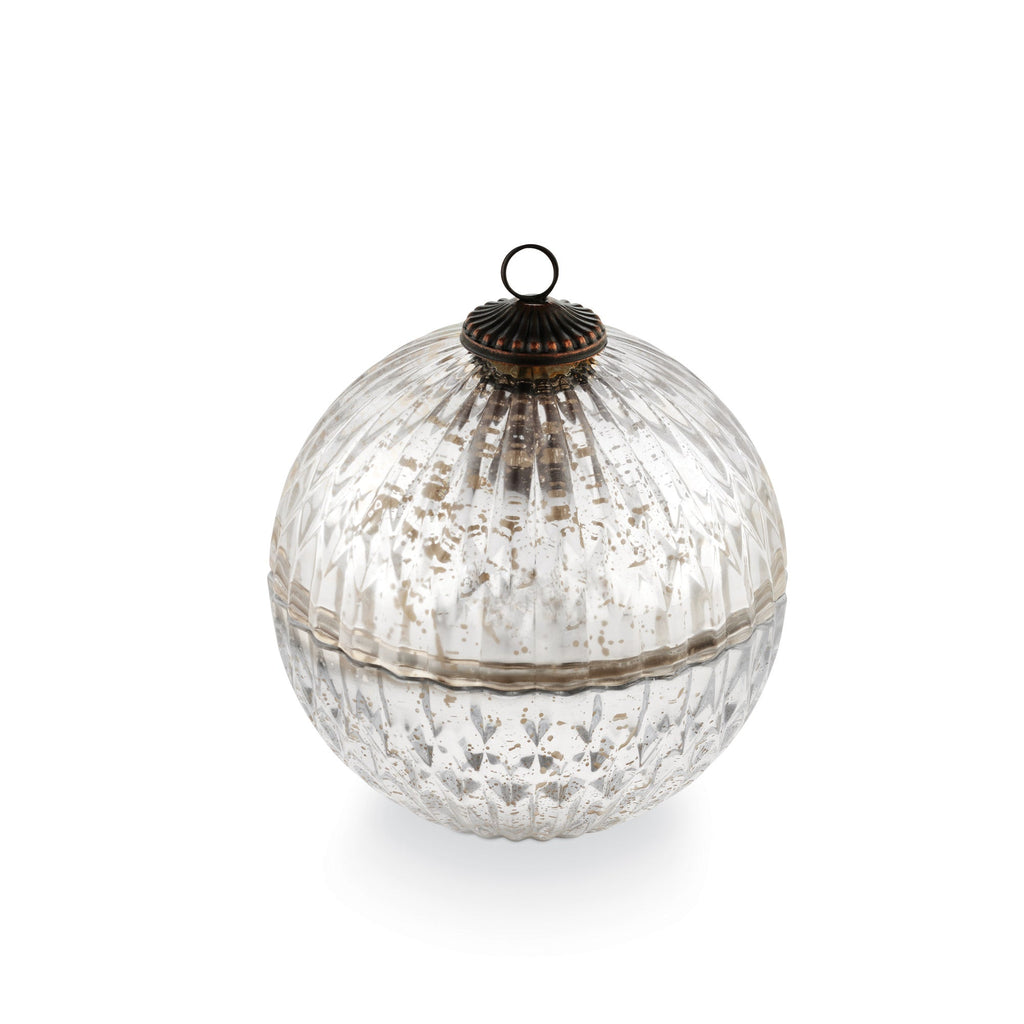 Balsam & Cedar Silver Mercury Ornament Candle