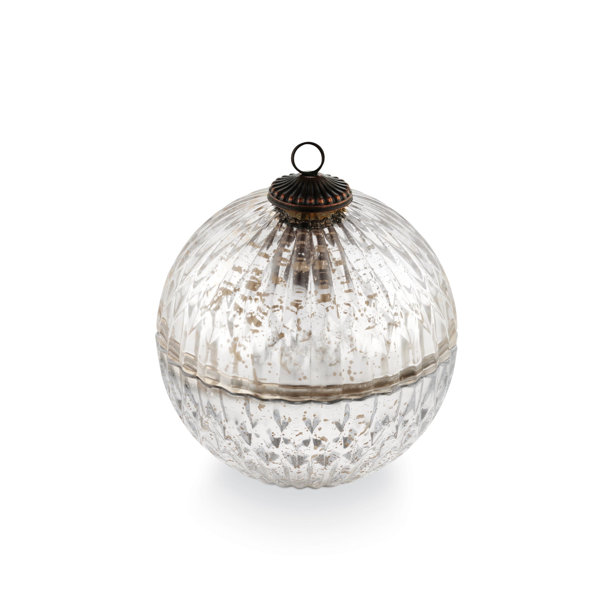 Balsam & Cedar Silver Mercury Ornament Candle