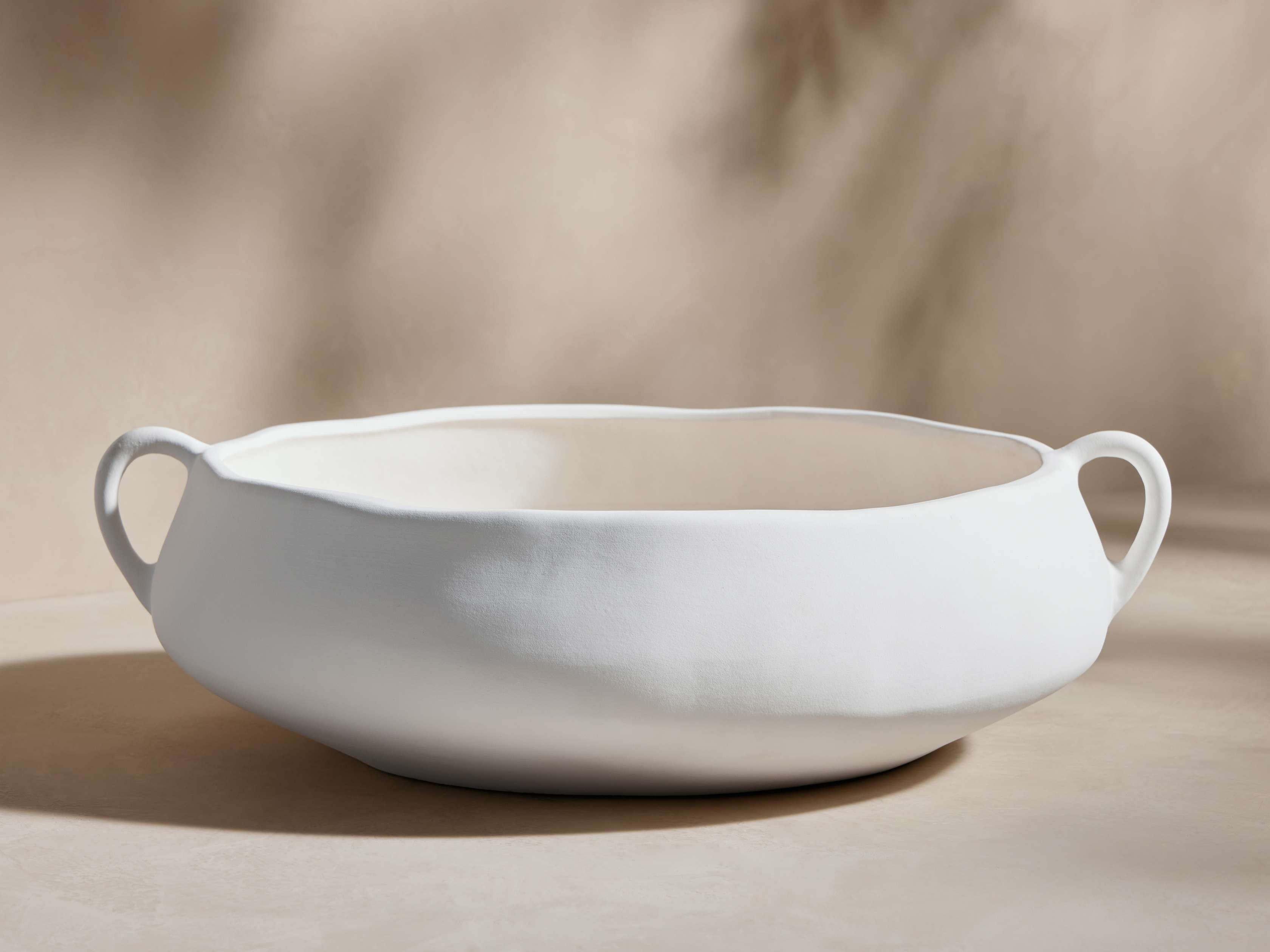 Calixta Oval Handled Low Bowl