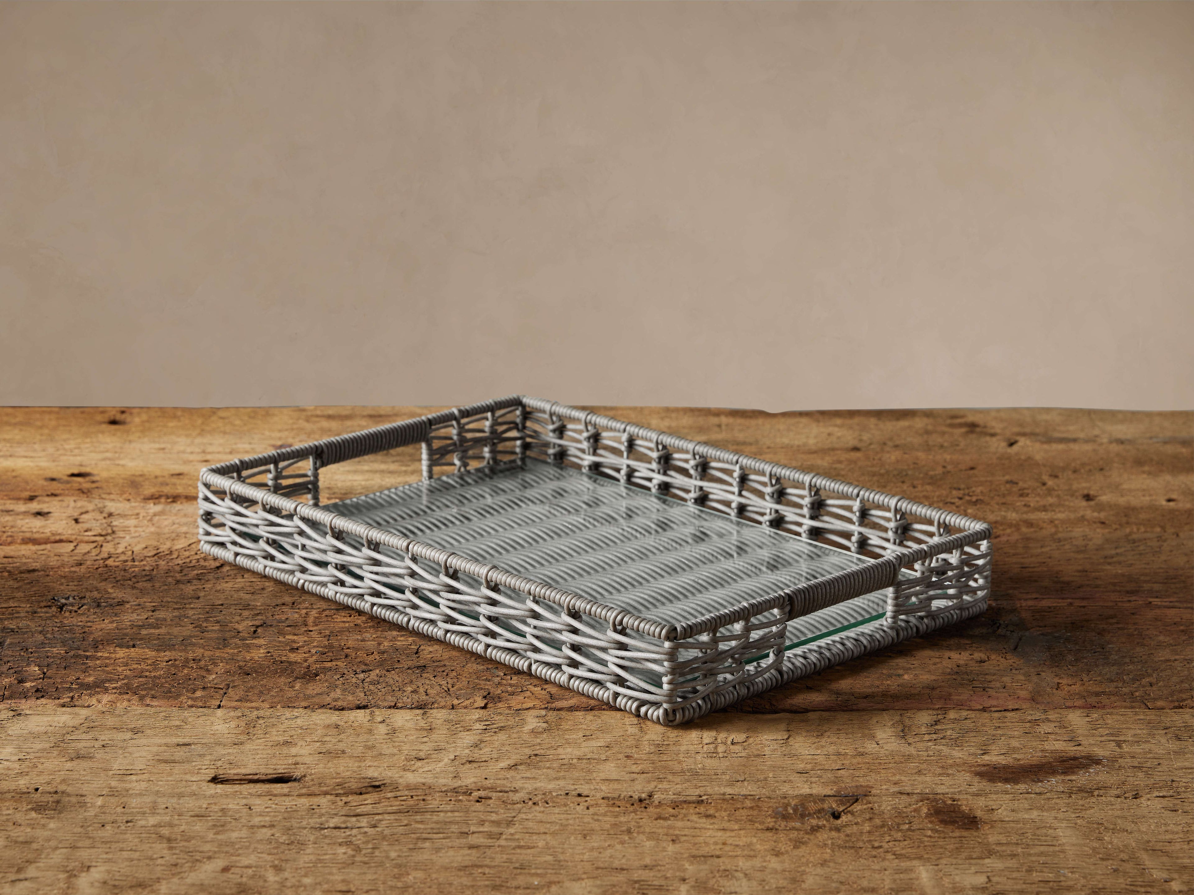 Hatteras Serving Tray in Grey