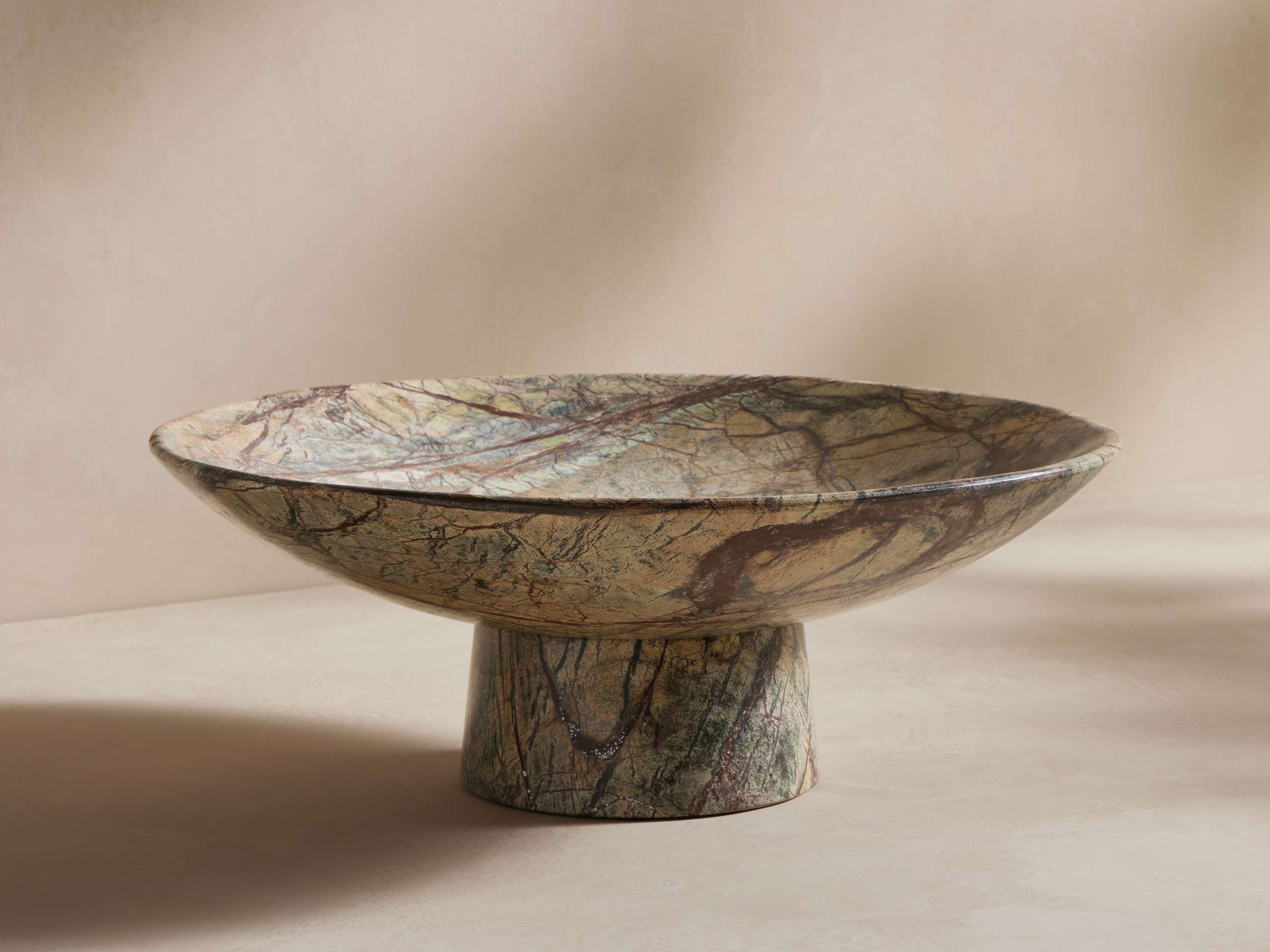 Omo Marble Pedestal Bowl