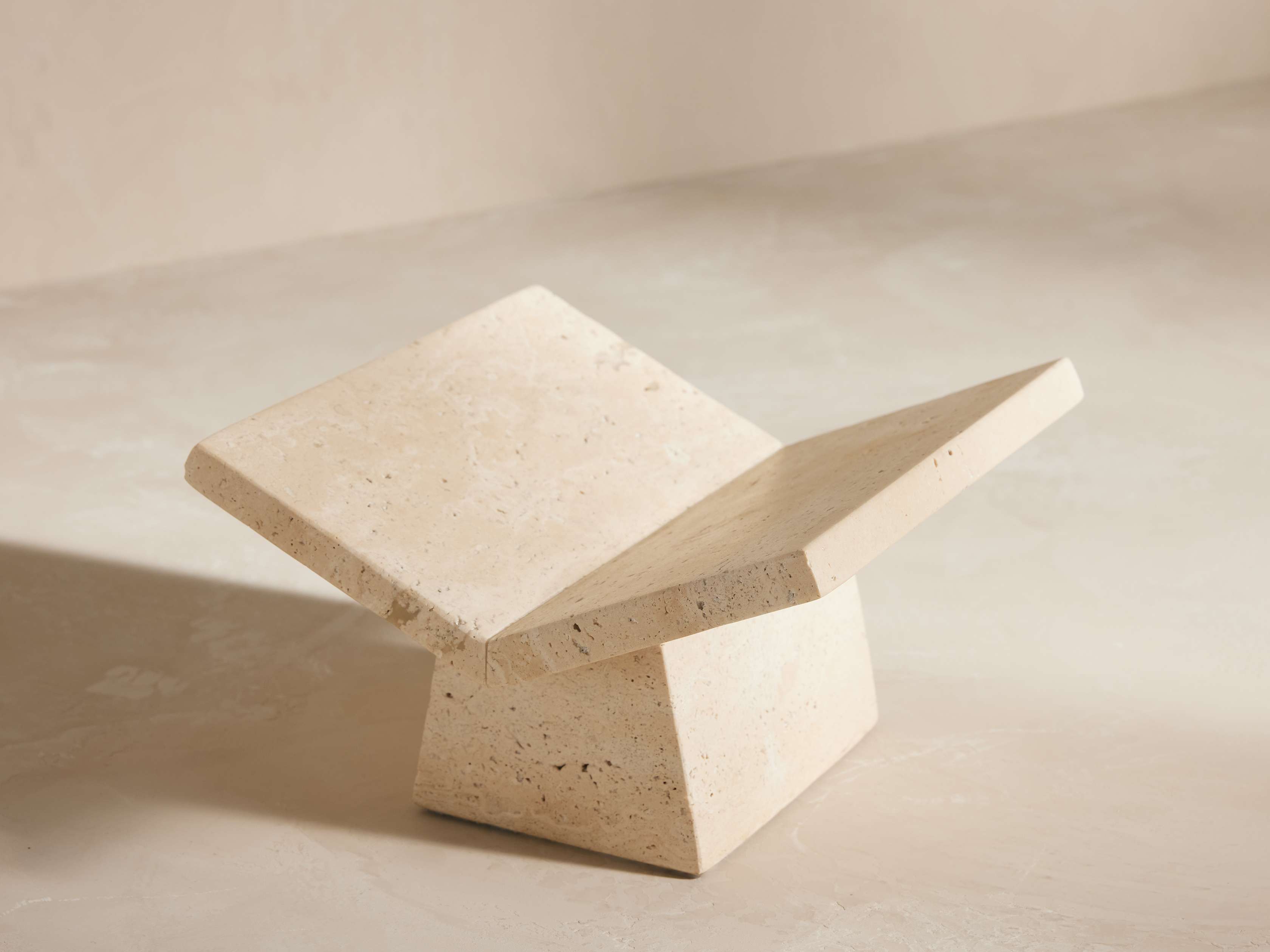 Travertine Book Stand