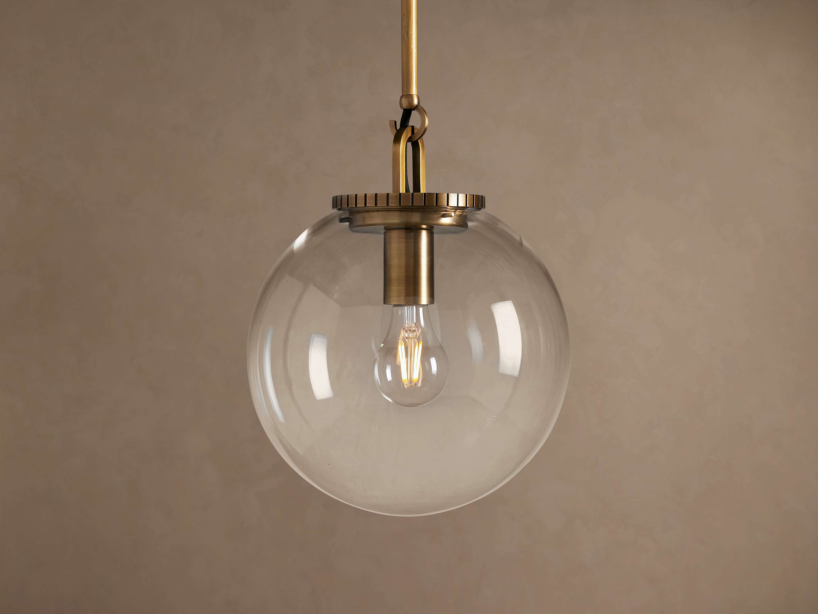 Wescott Globe Pendant with Rod