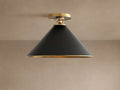 Arno Small Flush Mount in Black