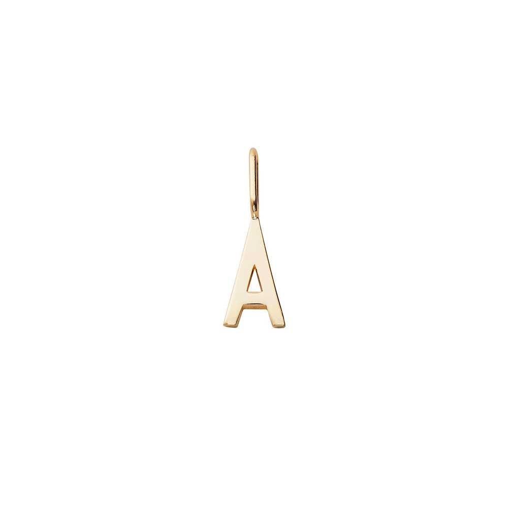 10mm Gold Letter Charm – Initial Necklace Pendant A–Z (18ct gold plated)