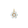 MyFlower Charm Monochrome 10mm (Pearls/18K gold-plated)