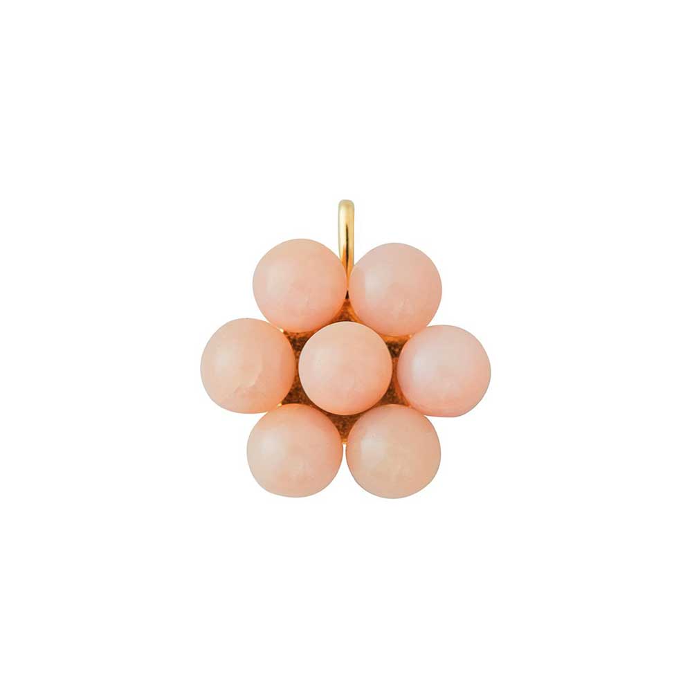 MyFlower Charm Monochrome 16mm (18K gold-plated)