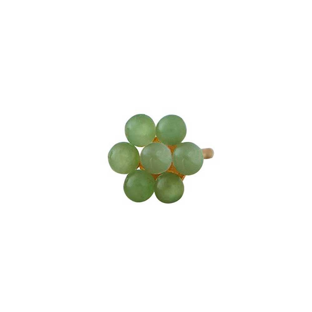 MyFlower Earring Stud Monochrome 10mm (18K gold-plated)
