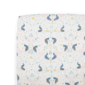 Cotton Muslin Crib Sheet - Peacock