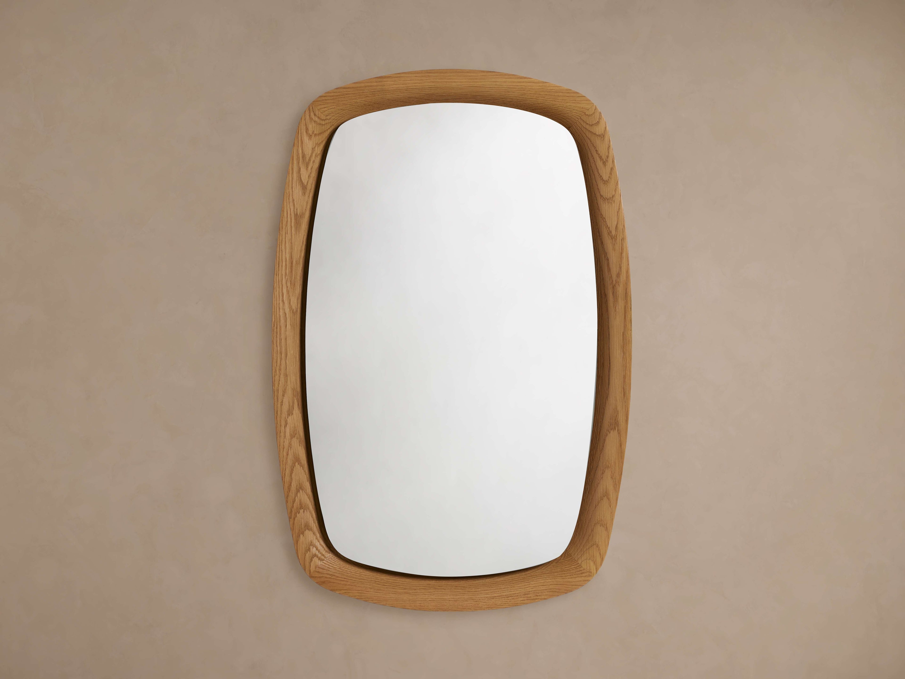 Diega Oak Wall Mirror in Honey
