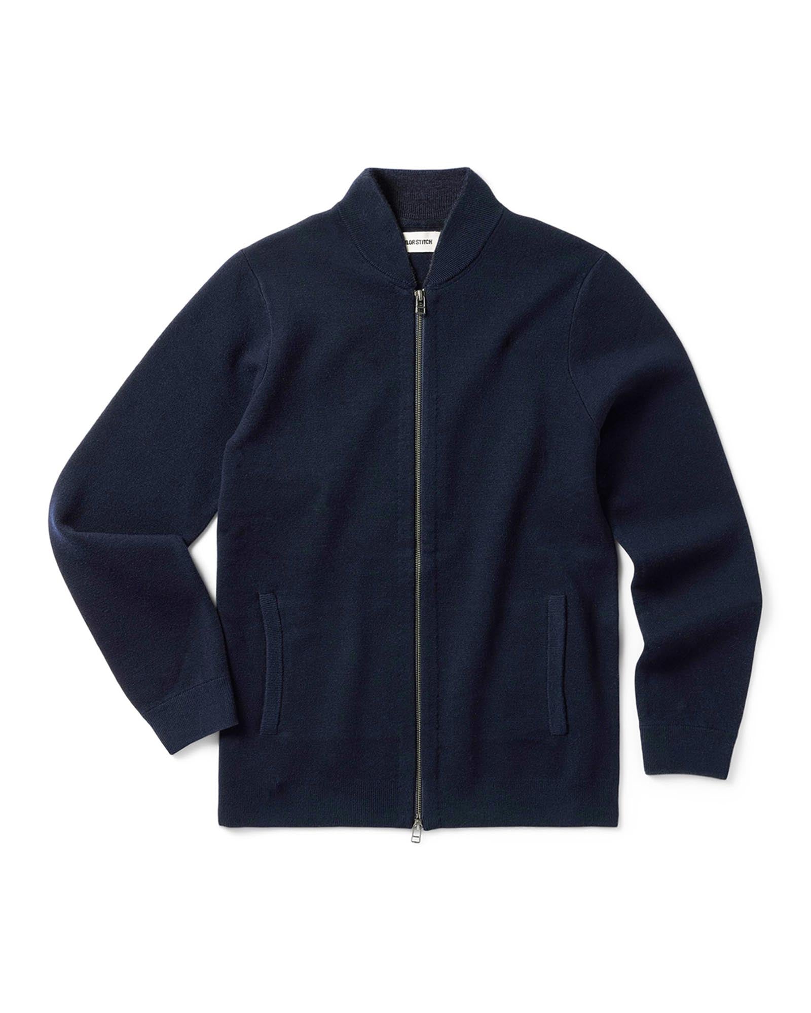 The Portola Bomber in Midnight Merino