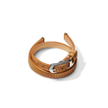 8mm Bourbon/Blush Reversible Leather Strap - Bourbon / Blush