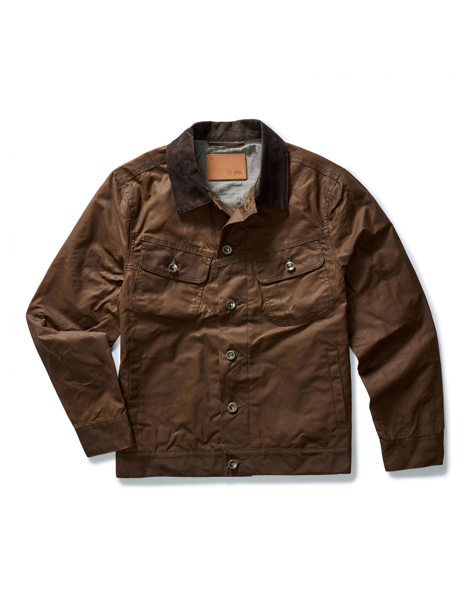 The Long Haul Jacket in Dark Khaki Waxed Canvas