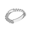 Bike Lock ID Bracelet - Sterling Silver