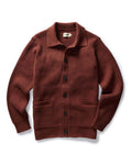 The Harbor Sweater Jacket in Mahogany