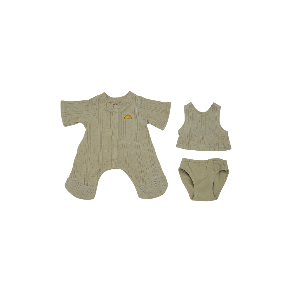 Dinkum Dolls Pointelle PJ Set - Sage