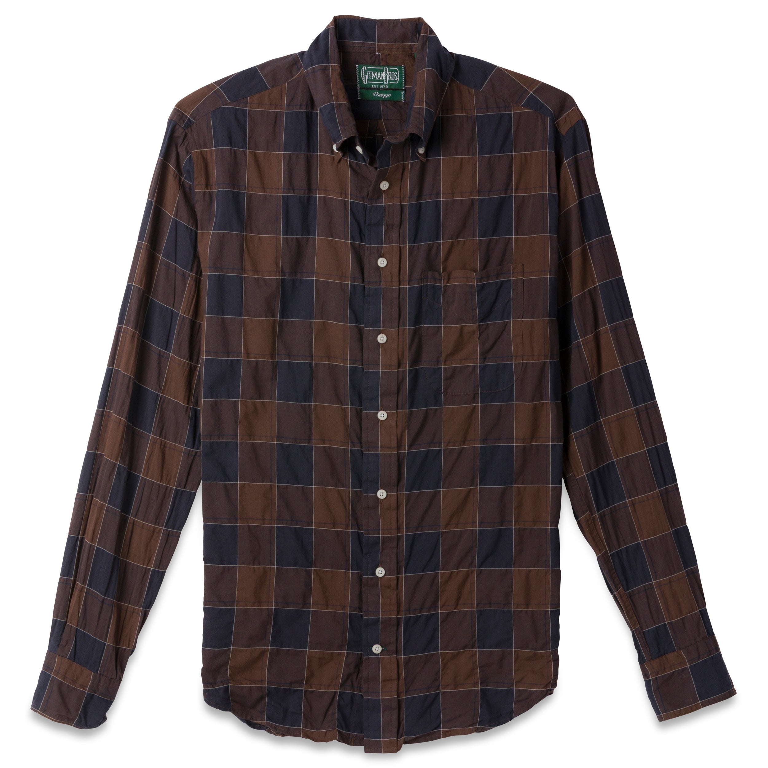 Brown Checked Organic Cotton