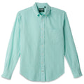 Teal Chambray Dobby Stripe