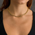Open Box Chain Necklace in Yellow Gold - 6mm