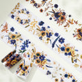 Sunflower & Navy Wide Washi/PET Tape