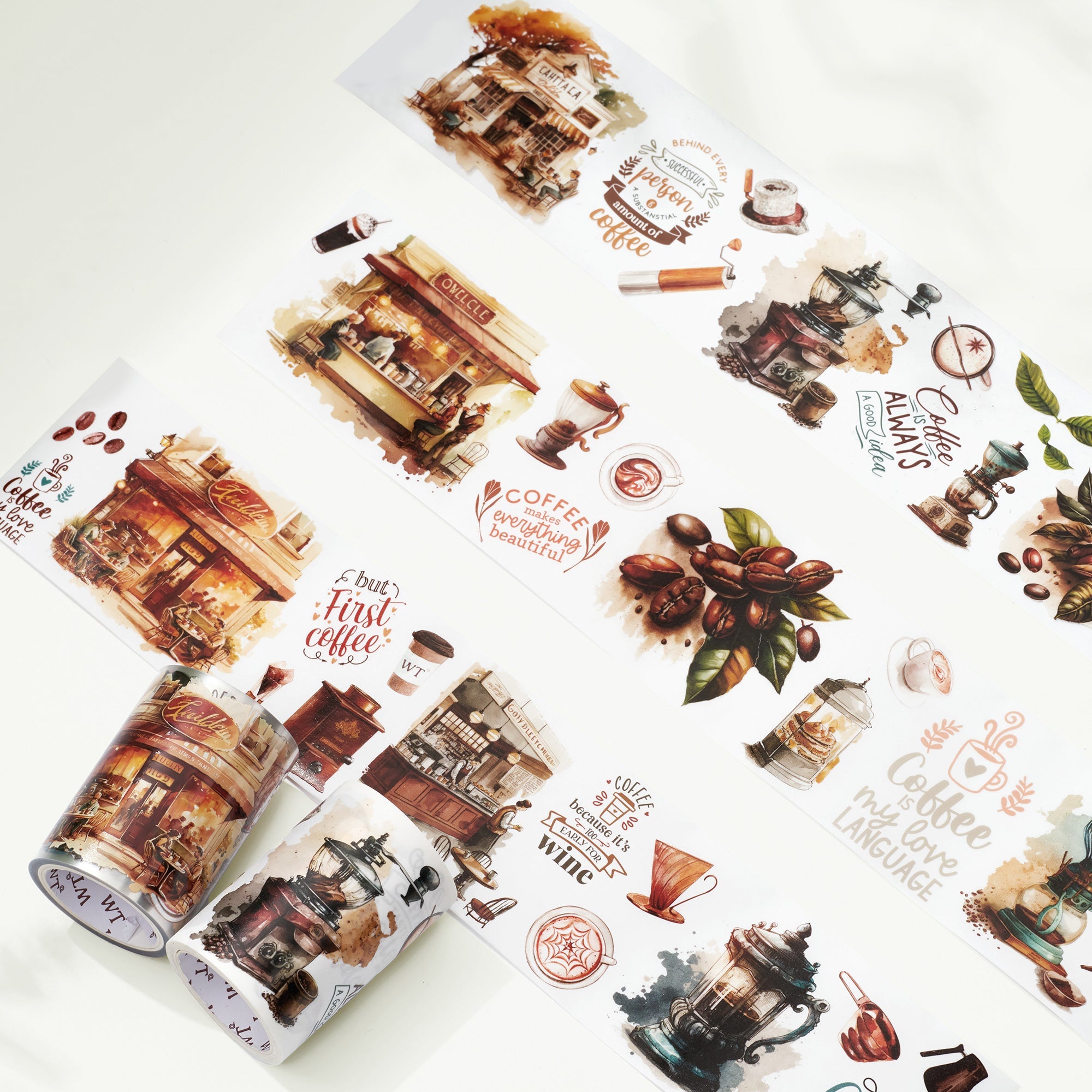 Caffeine Canvas Wide Washi/PET Tape