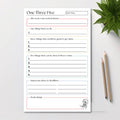 One Three Five Weekly Organizer and Planner: 50-Page Notepad