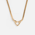Hand Over Heart Charm Holder Necklace
