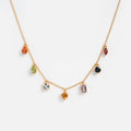 Classical Confetti Gemstone Necklace