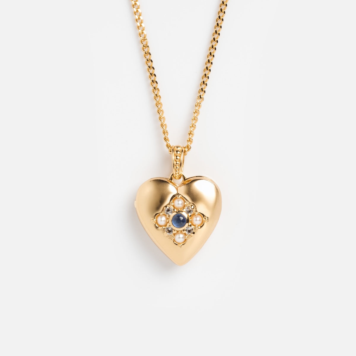 Rose’s Blue Sapphire Heart Locket