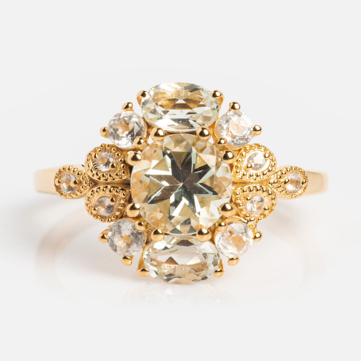 Royal Gardens Green Amethyst Cocktail Ring Last Chance Sizes