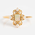 Crown Jewel Opal and Pearl Ring Last Chance Sizes