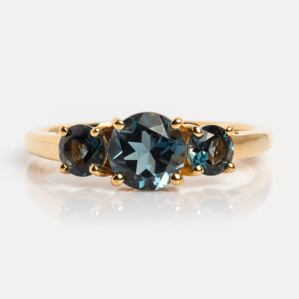 London Blue Topaz Trilogy Ring Last Chance Sizes