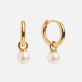 Pearl Keepsake Huggie Hoops