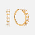 Nonna's Pearl Hoop Earrings