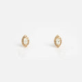 Green Amethyst Marquise Muse Studs