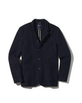Burnham Knitted Wool Blazer - Navy