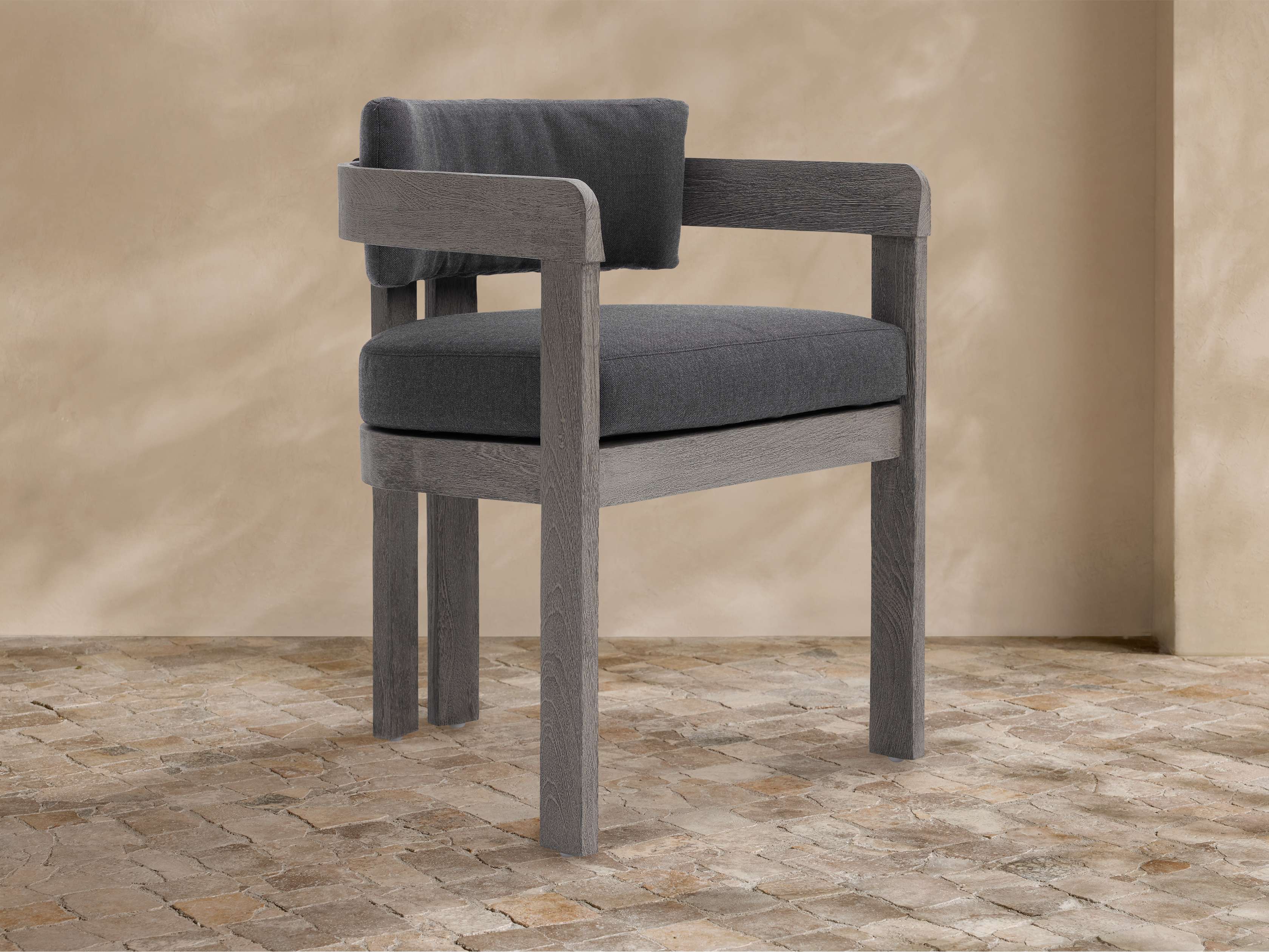 Milos Outdoor Dining Arm Chair