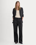 Wide-Leg Trouser in Buttersmooth | Black | 30" Inseam
