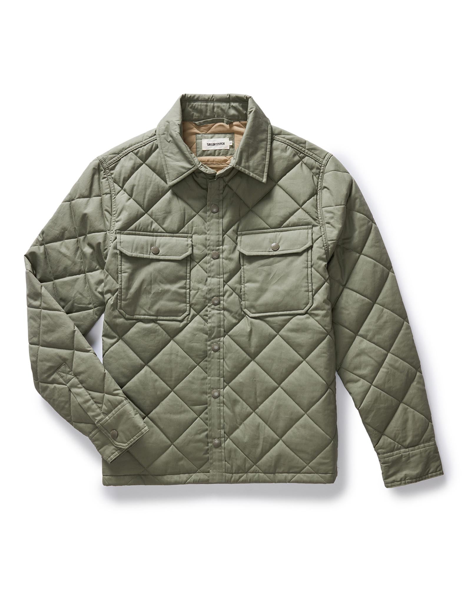 The Miller Shirt Jacket in Smoked Olive Dry Wax