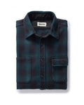 The Moto Utility Shirt in Black Pine Plaid