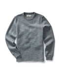 The Evans Crew in Dark Ash Birdseye Wool