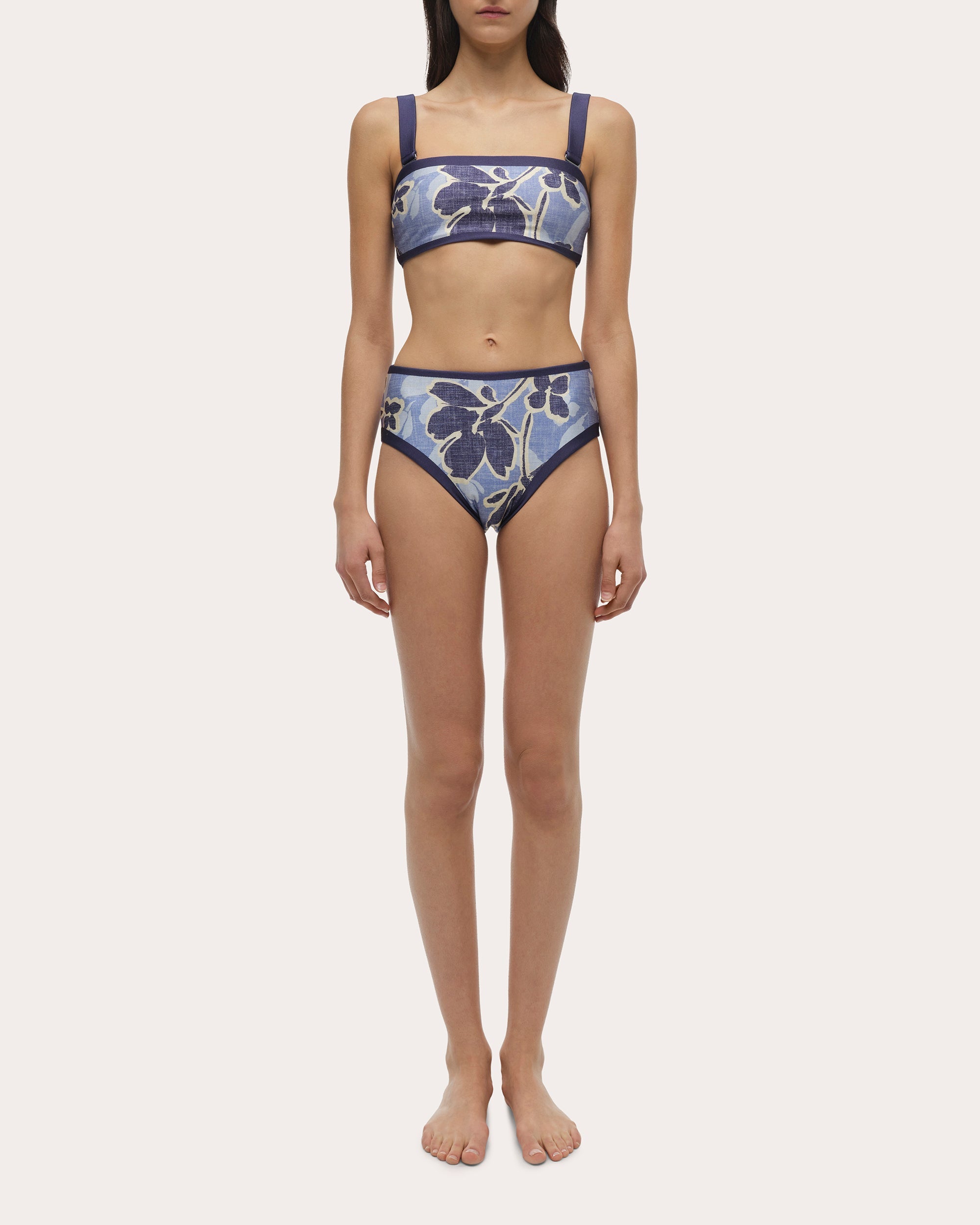Luthea Floral Tube Bikini Top