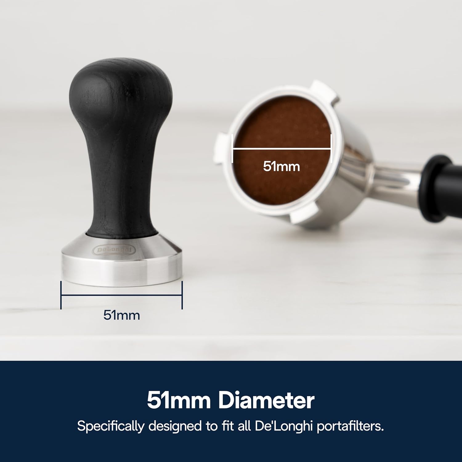 De'longhi 51mm Wood Tamper