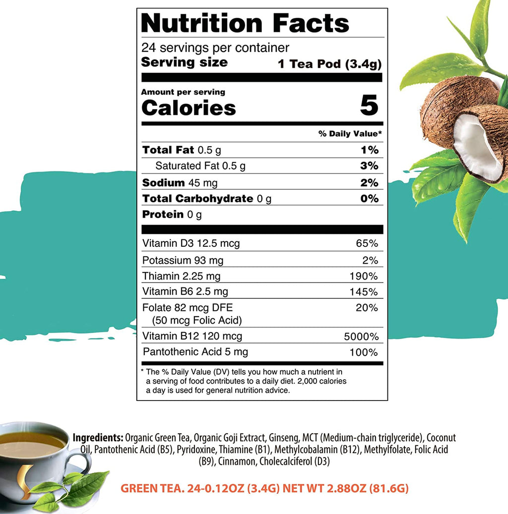 Brain Power Green Tea Pods