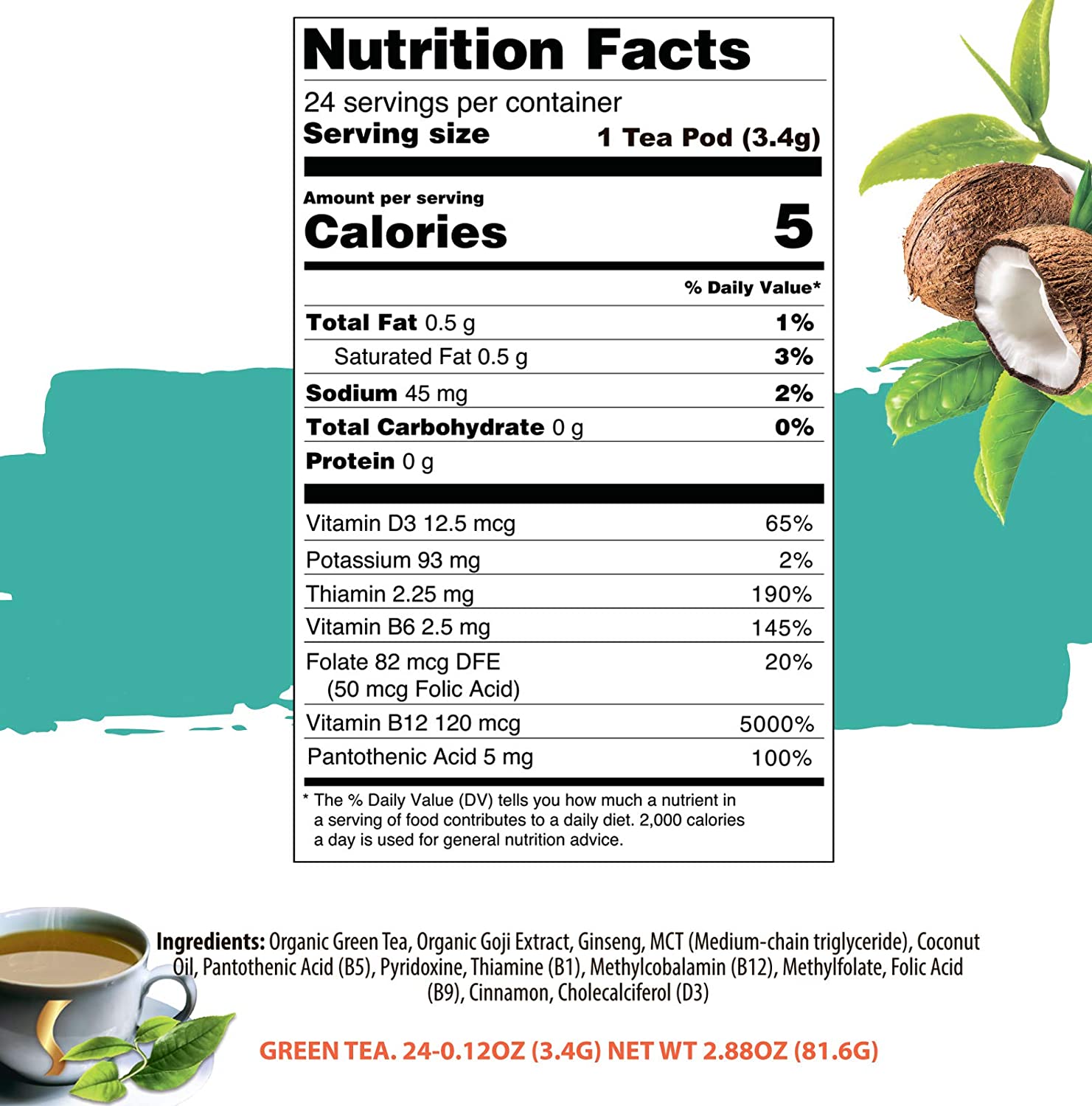 Brain Power Green Tea Pods