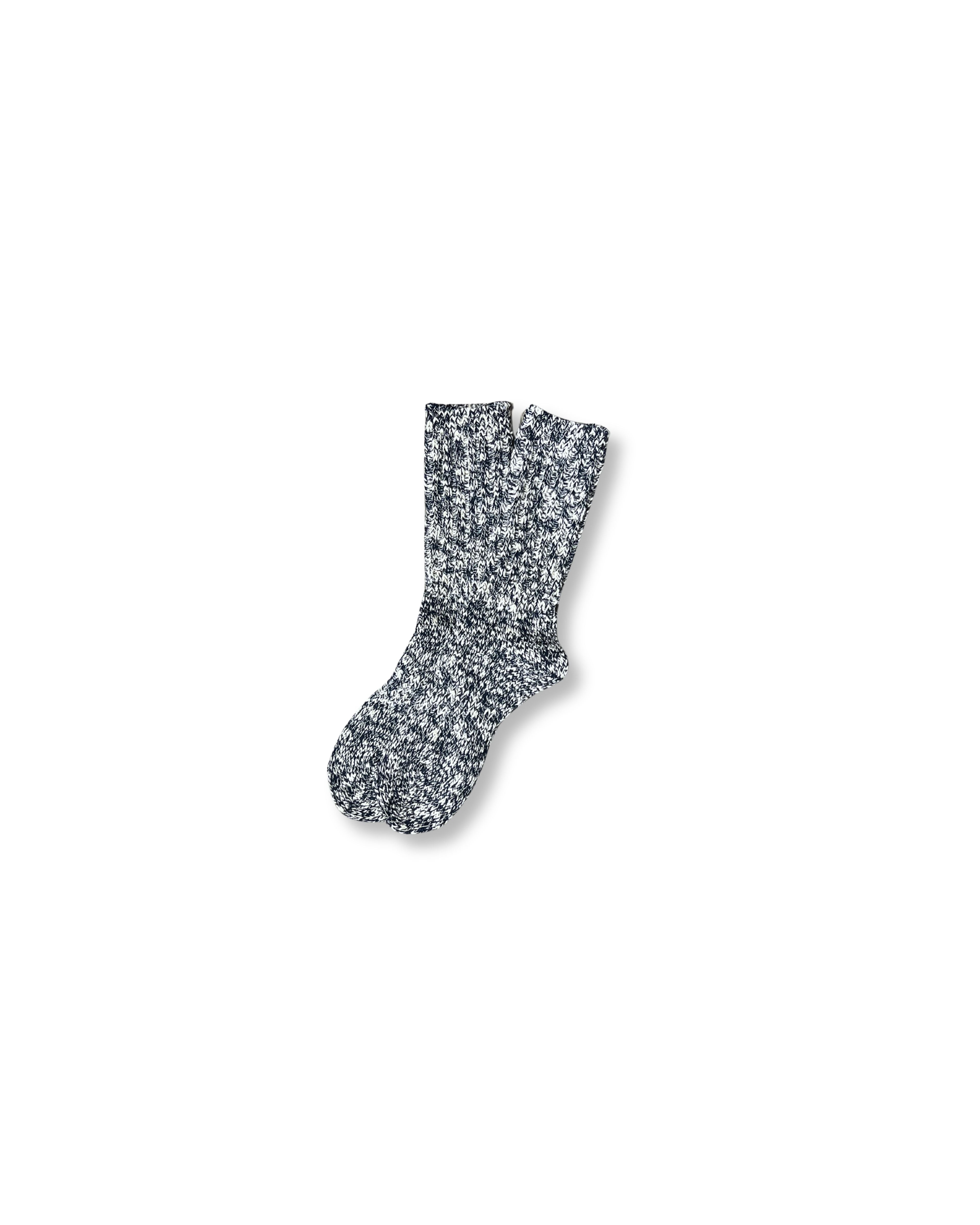 Lodge Marl Cotton Socks - Navy Marl
