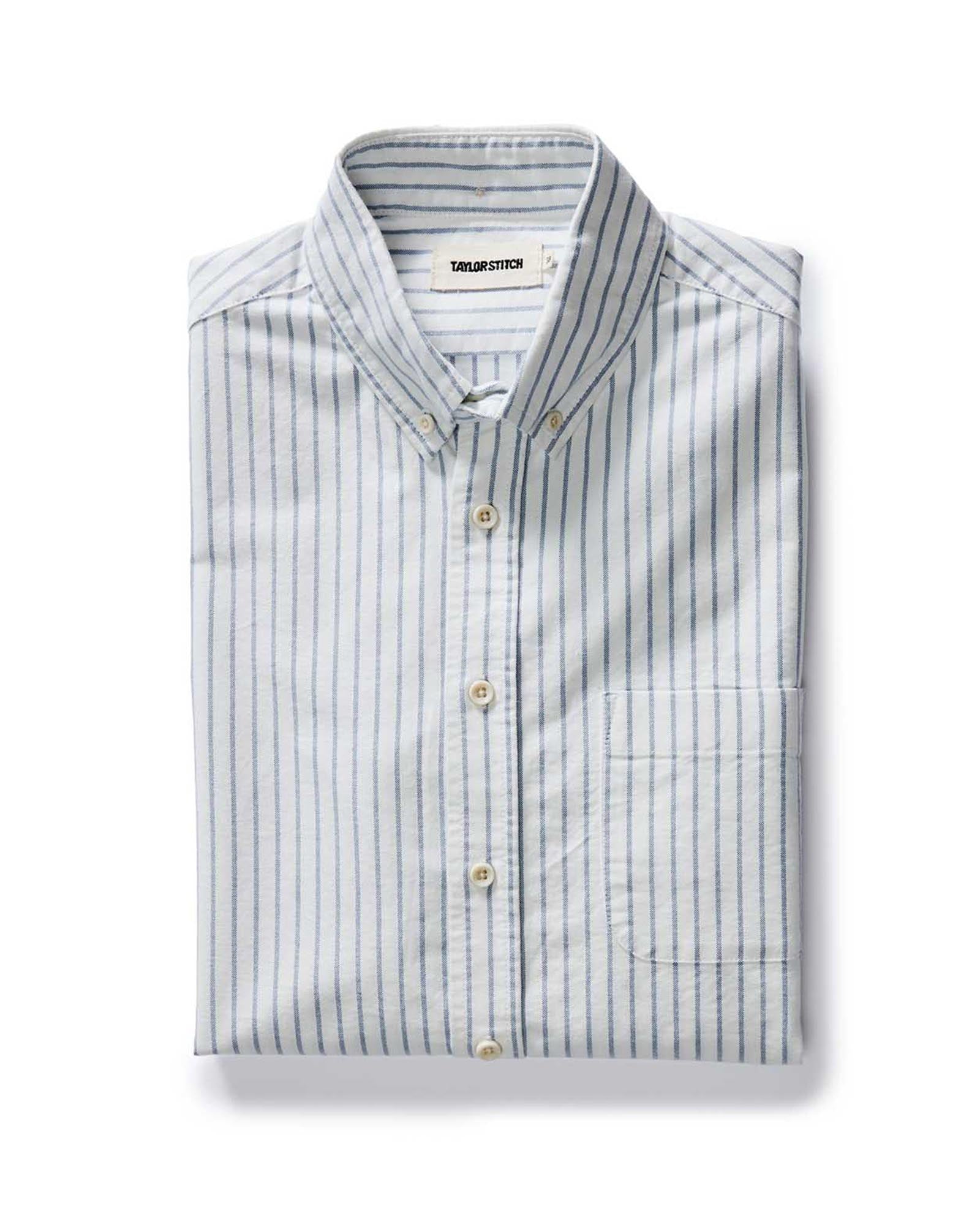 The Jack in White Stripe Oxford