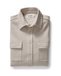 The Ledge Shirt in Flax Twill
